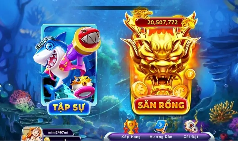 Hướng Dẫn Cách Chơi Vua Bắn Cá Tại BuBet Thành Công Cho Tân Thủ 2 Các phòng chơi trong Vua Bắn Cá tại BuBet